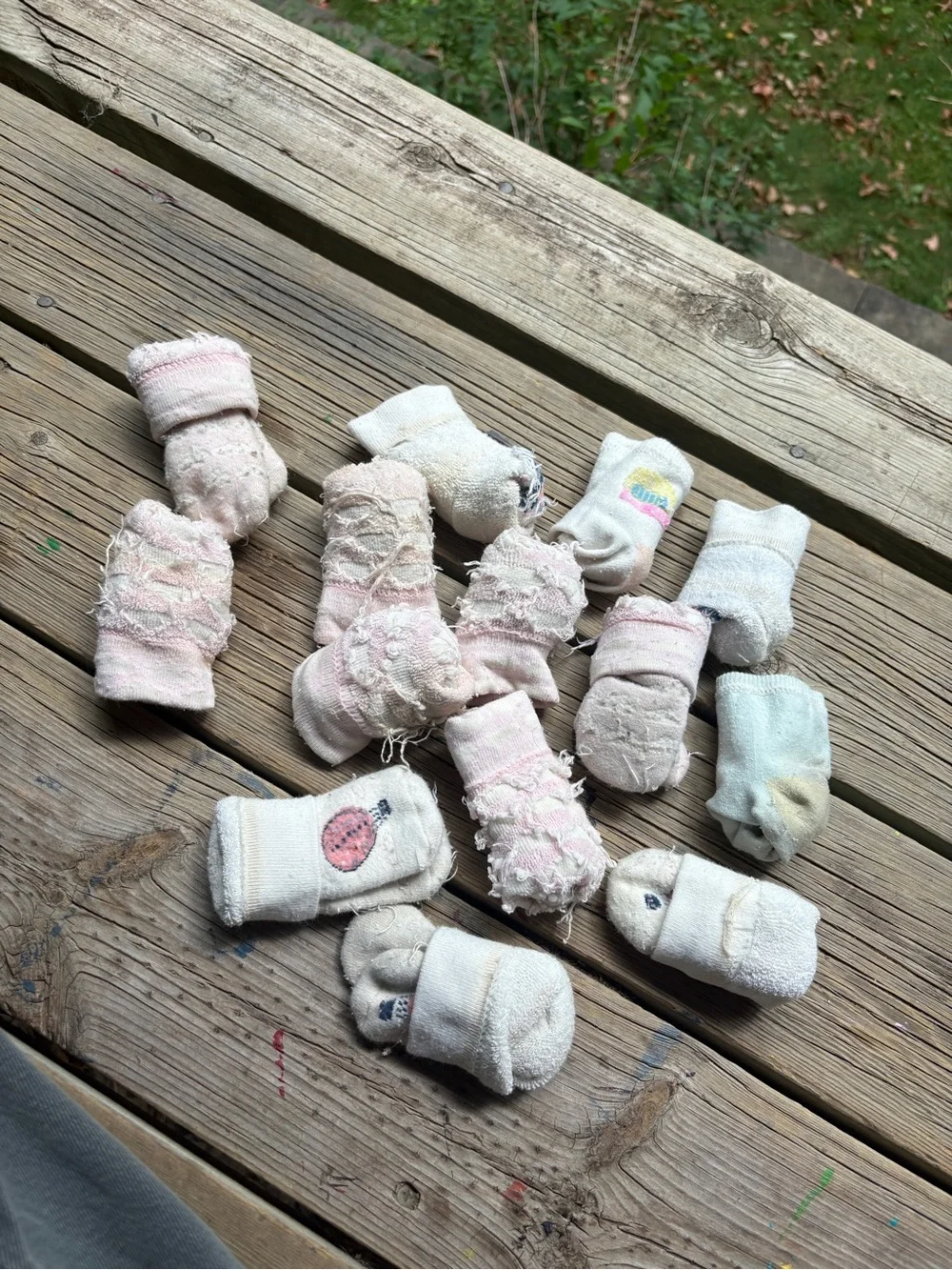 Gymboree Pink Cream Baby socks bundle lot 14 pairs cozy thick fuzzy warm winter